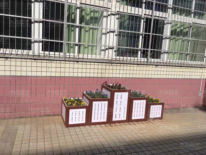 书香门第学校花箱案例