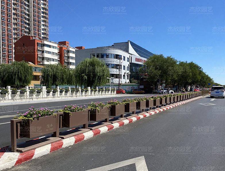 道路隔离花箱河北花箱案例