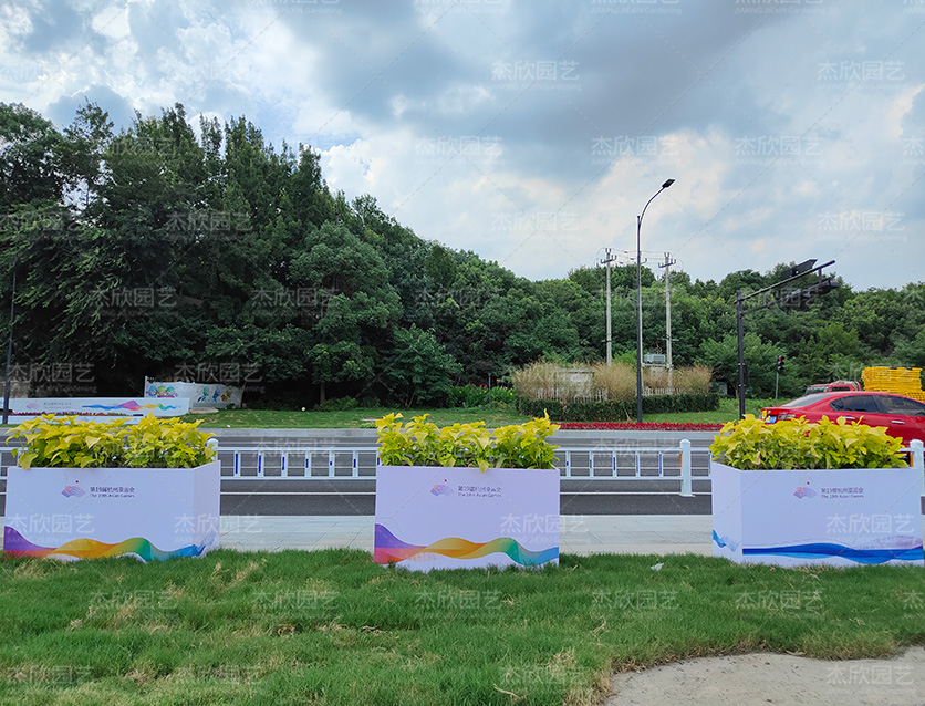 道路隔离花箱杭州亚运会花箱案例